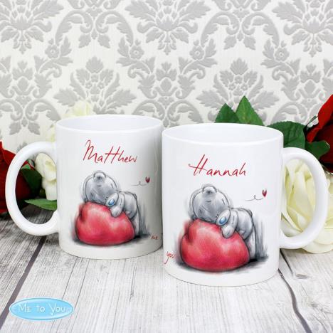 Personalised Me to You Bear His n Hers Heart Mug Set Extra Image 2